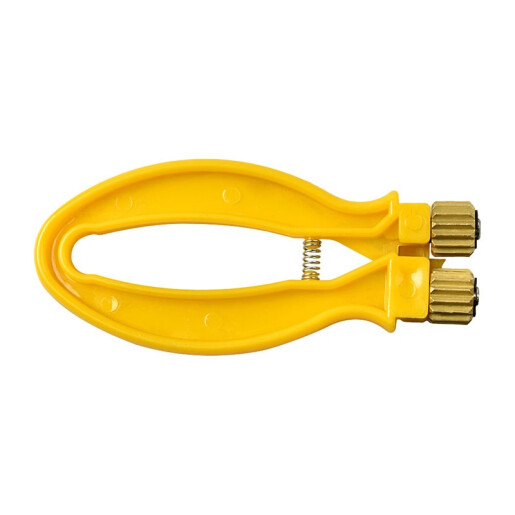 Întinzător pentru sârmă, cu mâner din plastic cu arc și rotițe metalice