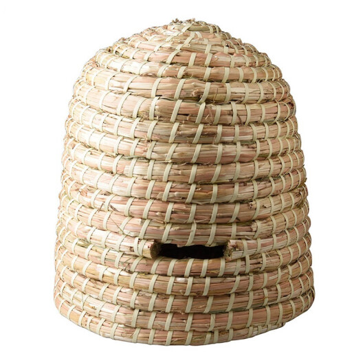 Coșniță pentru roi – din stuf natural, 38 × 38 cm, impletita manual