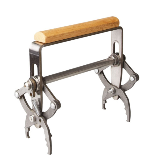 Cleste pentru prins rama din inox cu maner de lemn