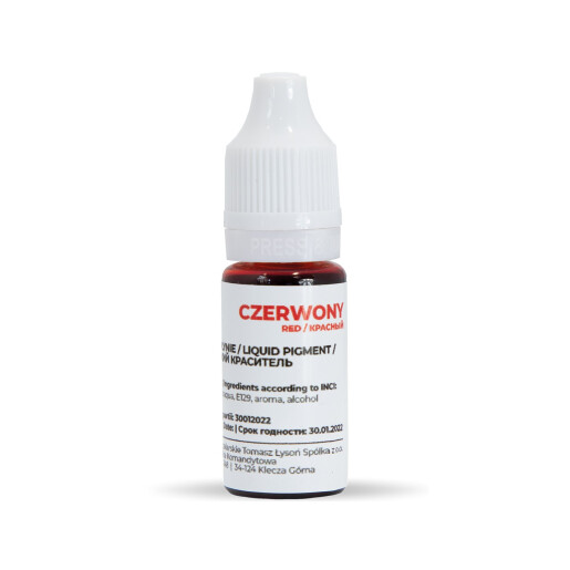 Pigment pentru sapun, culoare Rosu, 10 ml