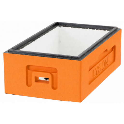 Corp 1/2 din polistiren pentru stup de 6 rame, 160 mm inaltime. PORTOCALIU