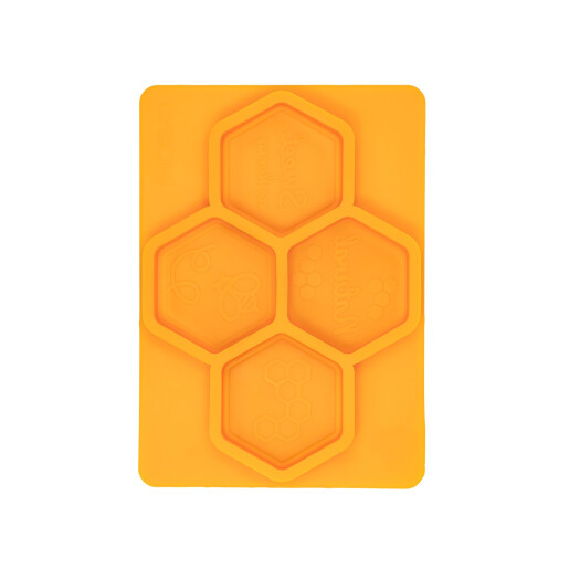 Matrita din silicon, pentru 4 sapunuri hexagonale