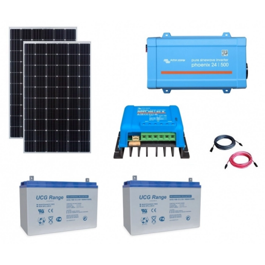 Kit fotovoltaic 500W MPPT 12V/230V - Ferma apicola – Pavilion apicol