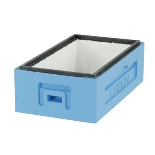 Corp 1/2 din polistiren pentru stup de 6 rame, 160 mm inaltime. Albastru