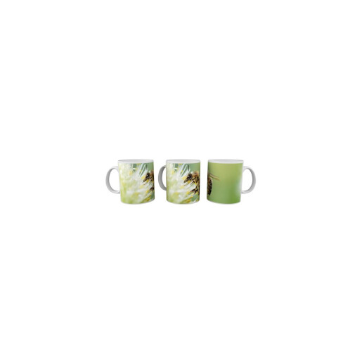 Cana ceramica "Floare si albina"