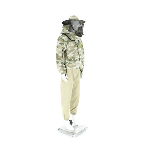 Bluza de protectie, cu palarie, model camuflaj