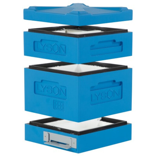 Corp pentru Mini stup Dadant CLASSIC pentru rame modulare 160 mm, vopsit albastru