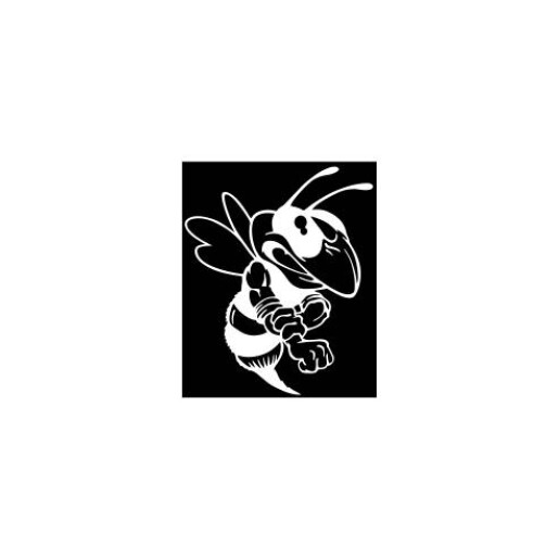 Stiker auto, albinuta alba