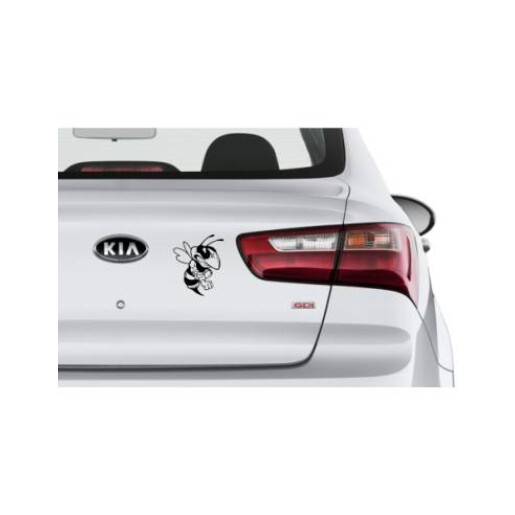 Stiker auto, albinuta negru