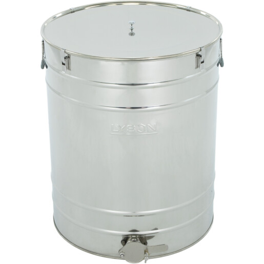 Maturator din inox 200 l, canea inox, cleme prindere capac si garnitura silicon, manere, Classic Line