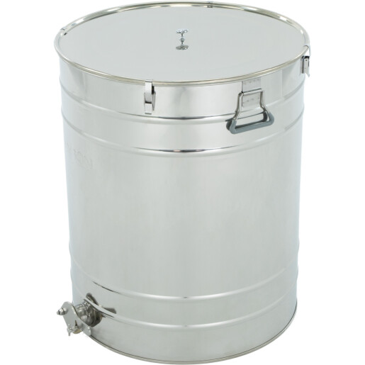 Maturator din inox 200 l, canea inox, cleme prindere capac si garnitura silicon, manere, Classic Line