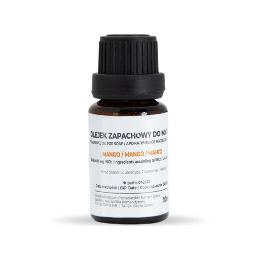 Ulei parfumat pentru sapun, cu aroma de Mango, 10 ml