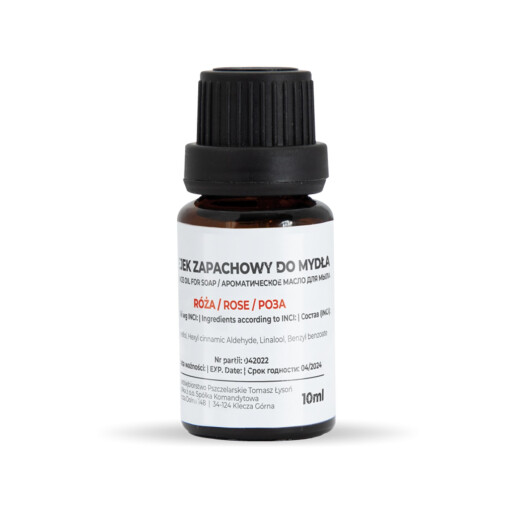 Ulei parfumat pentru sapun cu aroma de Trandafir, 10 ml