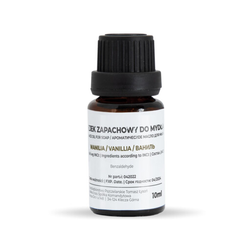 Ulei parfumat pentru sapun cu aroma de Vanilie, 10 ml
