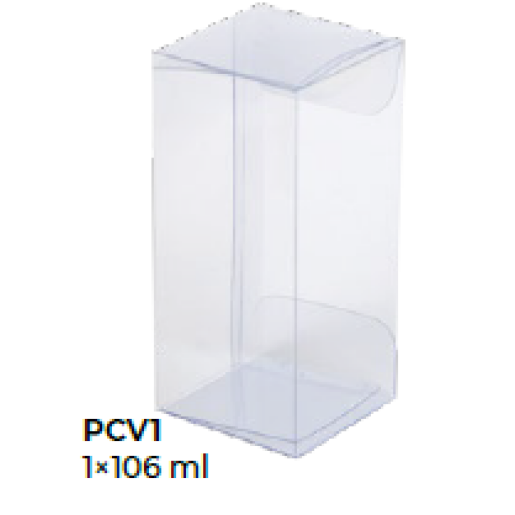 Cutie din plastic transparent