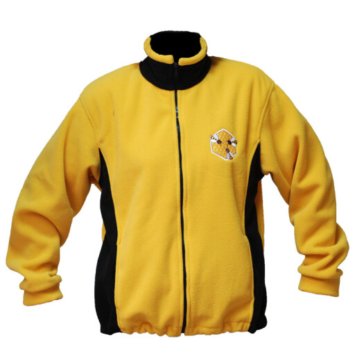 Hanorac Polar pentru barbati, galben cu albinuta, Marimea M