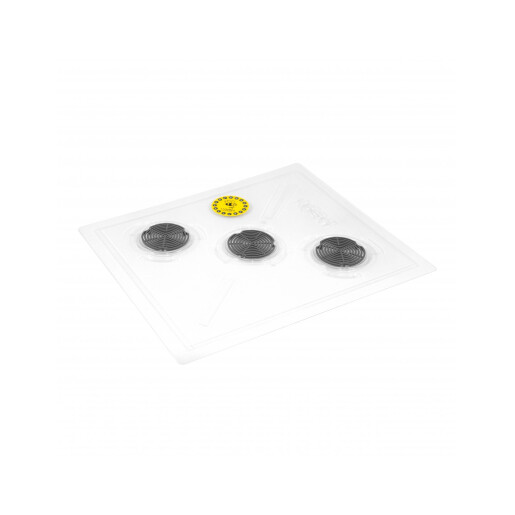 Podisor transparent cu 3 site de paianjen pentru ventilare si termometru 