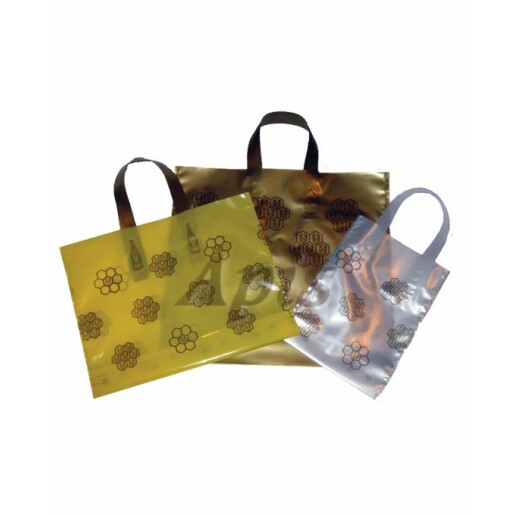 Punga cadou mare - Alb / Galben / Maro (set)