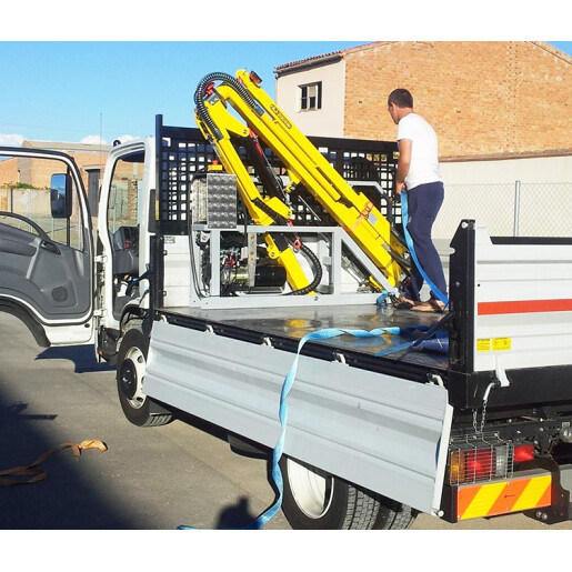Macara pentru încărcarea și descărcarea stupilor AJ2006H – configurație completă cu extensie hidraulică și FLEXI Gripper