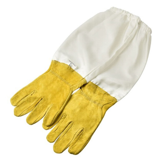 Mănuși pentru apicultor din piele naturală, cu manșon de protecție – L, XL, XXL