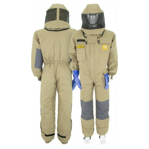 Combinezon apicol profesional de protecție pentru viespi și viespi asiatice – set complet cu cască și mănuși - Lyson Professional