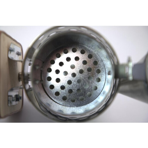 Afumător pentru albine din metal galvanizat – cu burduf din canvas sintetic și răcitor metalic perforat, înălțime 31,5 cm - Lyson PREMIUM