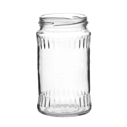 Borcan din sticlă FATETA, 370 ml, pentru miere și produse alimentare