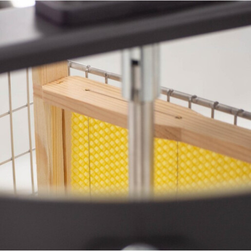 Centrifugă tangențială manuală pentru 2 rame, cu bazin transparent din plexiglas acrilic 5 mm, LYSON