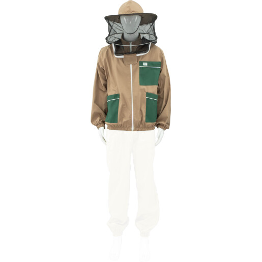 Bluză apicolă SAF Natura cu fermoar și mască detașabilă