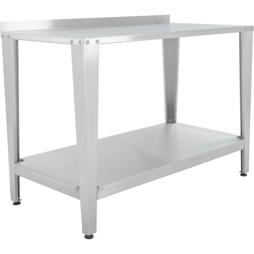 Masă de lucru din oțel inoxidabil pentru atelierul stupinei, 1200 mm