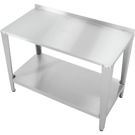 Masă de lucru din oțel inoxidabil pentru atelierul stupinei, 1200 mm