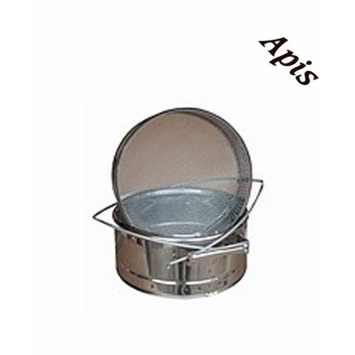 Strecurator din inox, dublu, pentru miere