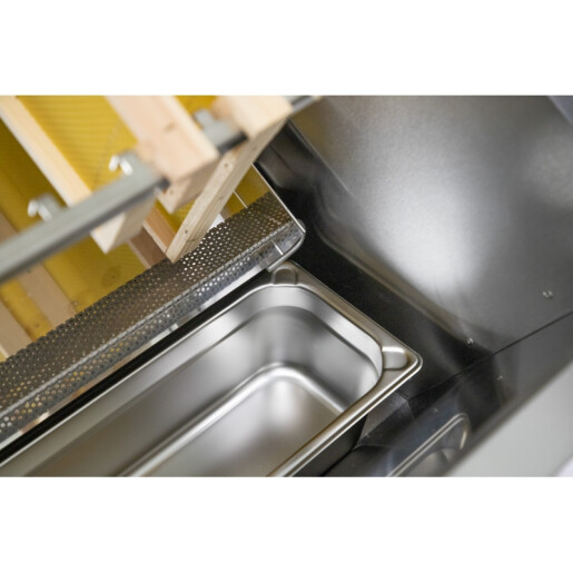 Topitor solar din inox pentru 10 rame Dadant – cu suport reglabil și capac din sticlă  - Lyson