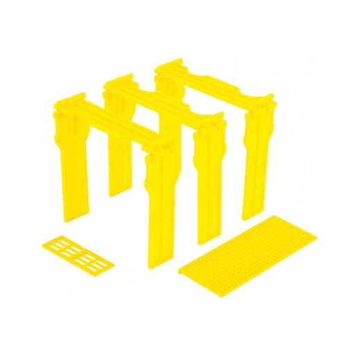 Mini stup de imperechere, MINI API, 3 rame, vopsit-maro