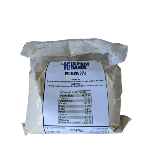 Lapte praf furajer, pentru albine, 1 kg