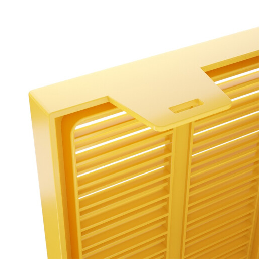 Cutie din plastic pentru transportat roi, cu hranitor
