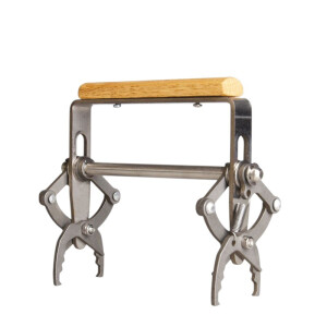 Cleste pentru prins rama din inox cu maner de lemn