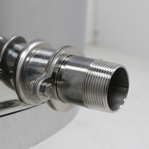 Adaptor din inox pentru maturator de miere Benka 2,5” – filet exterior 1,5”