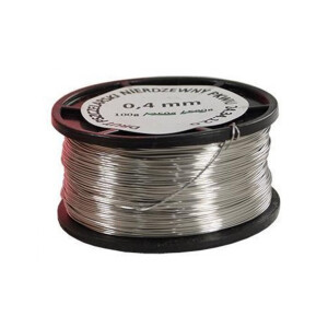 Sarma de inox 0.4 mm. 100 g