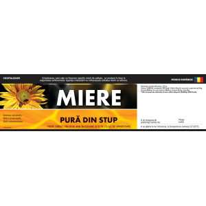 Etichete miere :Pura din stup" (200x55 mm)