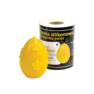 Formă din silicon - Ou cu flori