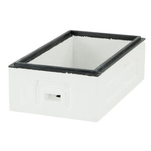 Corp 1/2 din polistiren pentru stup de 6 rame, 160 mm inaltime.