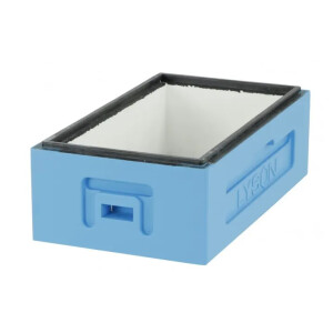 Corp 1/2 din polistiren pentru stup de 6 rame, 160 mm inaltime. Albastru