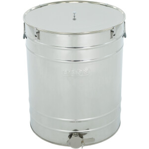 Maturator din inox 200 l, canea inox, cleme prindere capac si garnitura silicon, manere, Classic Line