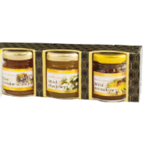 Cutie decorativa, fara maner, pentru 3 borcane de 35 ml.