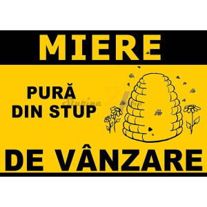 Placa PVC- Miere pura din stup de vanzare