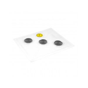 Podisor transparent cu 3 site de paianjen pentru ventilare si termometru 
