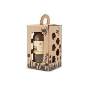 Cutie cadou cu albina pentru borcan, 900 ml