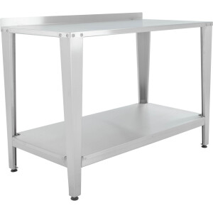 Masă de lucru din oțel inoxidabil pentru atelierul stupinei, 1200 mm