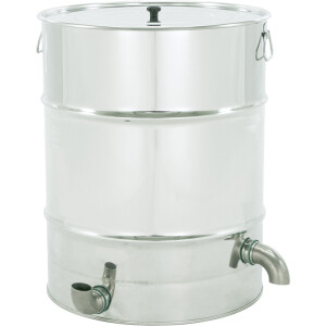 Topitor de ceară cu aburi din inox – capacitate 98 litri, cu coș perforat interior - Saf Natura